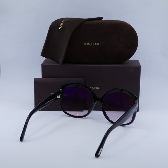 Tom Ford Chiara-02 FT0919 01B Butterfly Sunglasses - Black/Grey Gradient main image 9